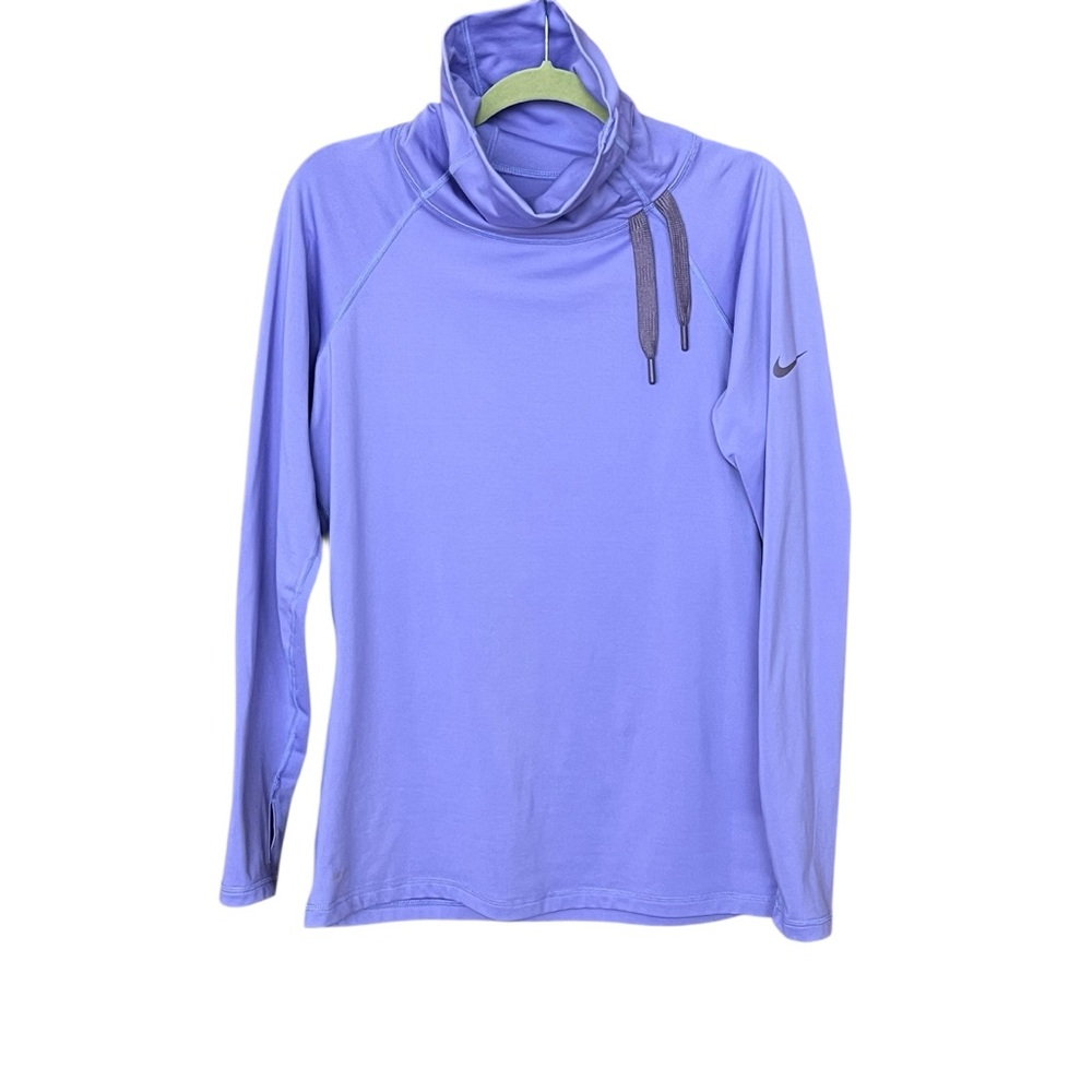 Nike Pro Hyperwarm Lavender Mock Turtleneck Training Sweatshirt Womens XL